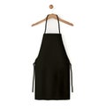 black isolated apron Royalty Free Stock Photo