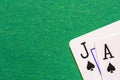 black jack background Royalty Free Stock Photo