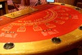Black jack table in casino Royalty Free Stock Photo