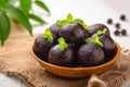 Black Jamun beauty Indian sweet, Kala Jamun, a flavorful delicacy