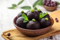 Black Jamun beauty Indian sweet, Kala Jamun, a flavorful delicacy