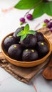 Black Jamun beauty Indian sweet, Kala Jamun, a flavorful delicacy