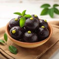 Black Jamun beauty Indian sweet, Kala Jamun, a flavorful delicacy