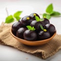 Black Jamun beauty Indian sweet, Kala Jamun, a flavorful delicacy