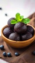 Black Jamun beauty Indian sweet, Kala Jamun, a flavorful delicacy