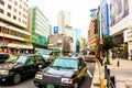 Black Japanese cars in the city