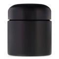 Black jar mockup. Cosmetic cream plastic container