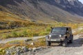 Black Jeep Wrangler Sahara Royalty Free Stock Photo