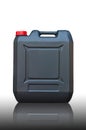 Black jerrycan isolated Royalty Free Stock Photo