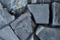 Black Jet Rough Stones Royalty Free Stock Photo