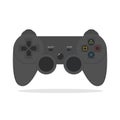 Black Joystick Vector Illustration Isolated on White Background. Black Joystick PlayStation