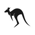 Black kangaroo logo