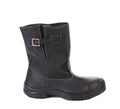 Black kersey boot. Royalty Free Stock Photo