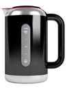 Black kettle with red contour Royalty Free Stock Photo