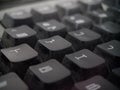 Black keyboard focused on key Y Royalty Free Stock Photo