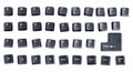 Ã¯Â¿Â½ black keyboard key Royalty Free Stock Photo