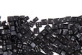 black keyboard key texture Royalty Free Stock Photo