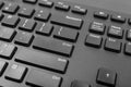 Black Keyboard Keys, Macro Shot of Keyboard Buttons Royalty Free Stock Photo