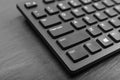 Black Keyboard Keys, Macro Shot of Keyboard Buttons Royalty Free Stock Photo