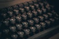 black keys, from an old typewriters Royalty Free Stock Photo