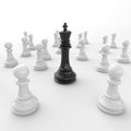 Black king of chess Royalty Free Stock Photo