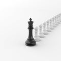 Black king of chess Royalty Free Stock Photo