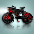 Black Knight Bicycle Royalty Free Stock Photo