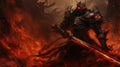 Black Knight: A Fiery Battle In The Shadows