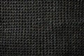 Black knitted fabric