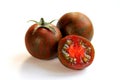Black kumato tomatoes Royalty Free Stock Photo