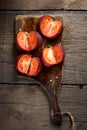 Black kumato tomatoes Royalty Free Stock Photo