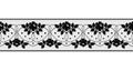 black lace border Royalty Free Stock Photo