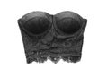 Black lace bra isolated