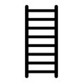 Black ladder icon vector illustration