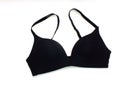 Black ladies bra isolated on white background Royalty Free Stock Photo