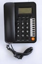 Black Fixed Line Telephone Royalty Free Stock Photo