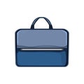 black laptop bag cartoon vector illustration Royalty Free Stock Photo