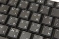 Black laptop keyboard Royalty Free Stock Photo