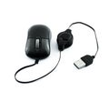 Black laser computer mouse with usb wire Royalty Free Stock Photo