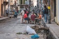 Black Latinos playing dominoes in the neighborhood of La Marina Matanzas, Cuba