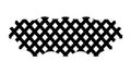 Black Lattice Fence Pattern Texture, vector design Generative AI Royalty Free Stock Photo