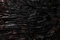 Black lava texture background