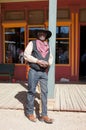 Black Lawman in Tombstone Arizona Royalty Free Stock Photo