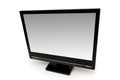 Black LCD monitor isolated Royalty Free Stock Photo