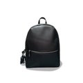 Black leather backpack Royalty Free Stock Photo