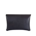 Black leather bag isolated