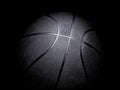 Basketball close-up on black background Royalty Free Stock Photo