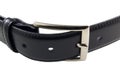 Black leather belt Royalty Free Stock Photo