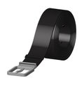 Black leather belt