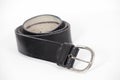 Black leather belt